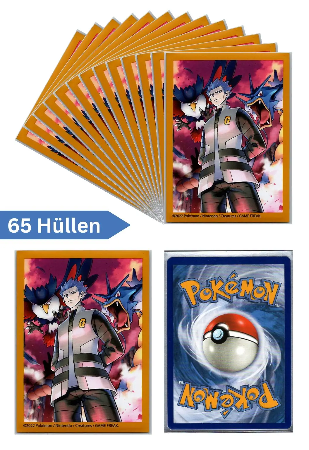 Pokemon Karten Schutzhüllen 65 Stück (Zyrus Premium Kollektion)