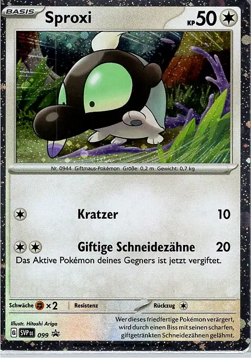 Sproxi (SVP 099) – Pokémon Promo Karte aus Karmesin und Purpur in Deutsch