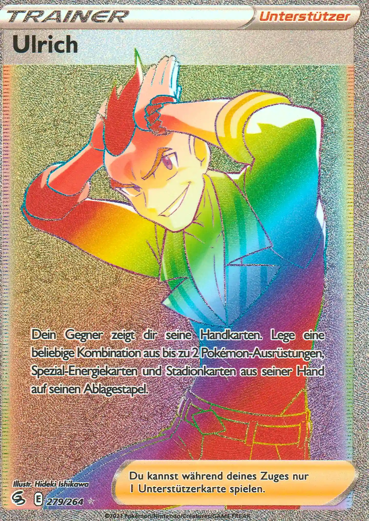 Pokemon Einzelkarte aus dem Set Fusionsangriff
